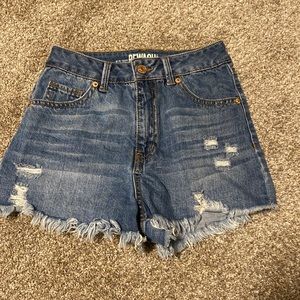 denim shorts